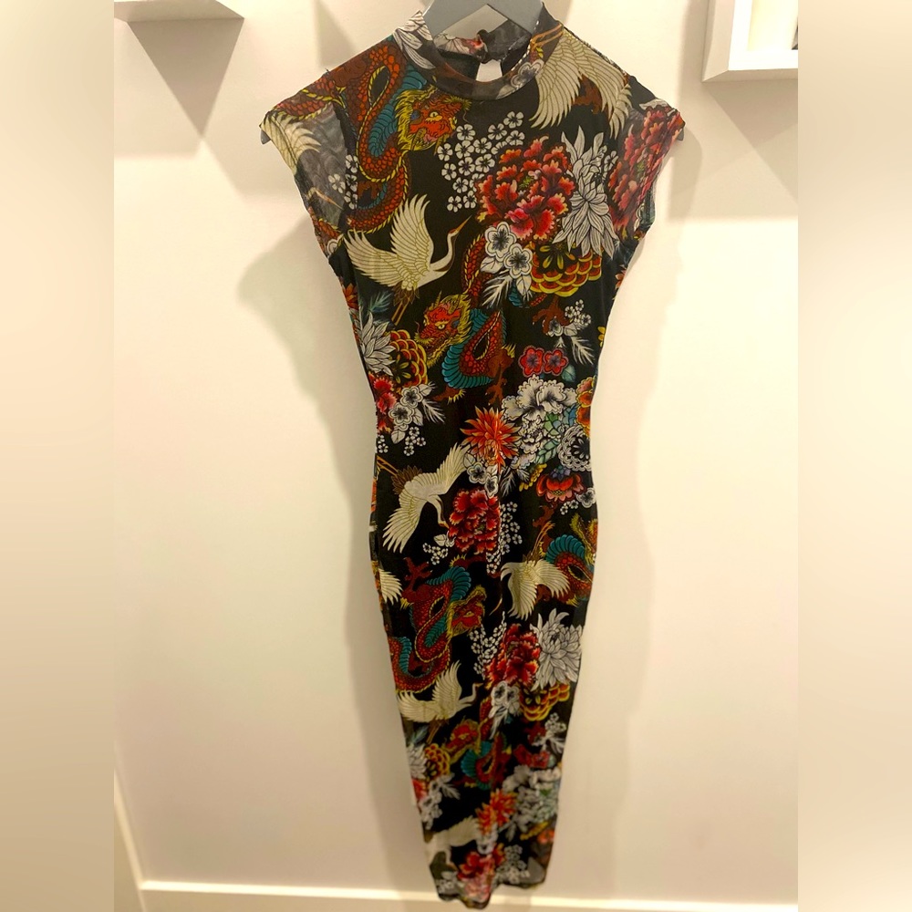 Fashion Nova Asian-Inspired dress in Size S